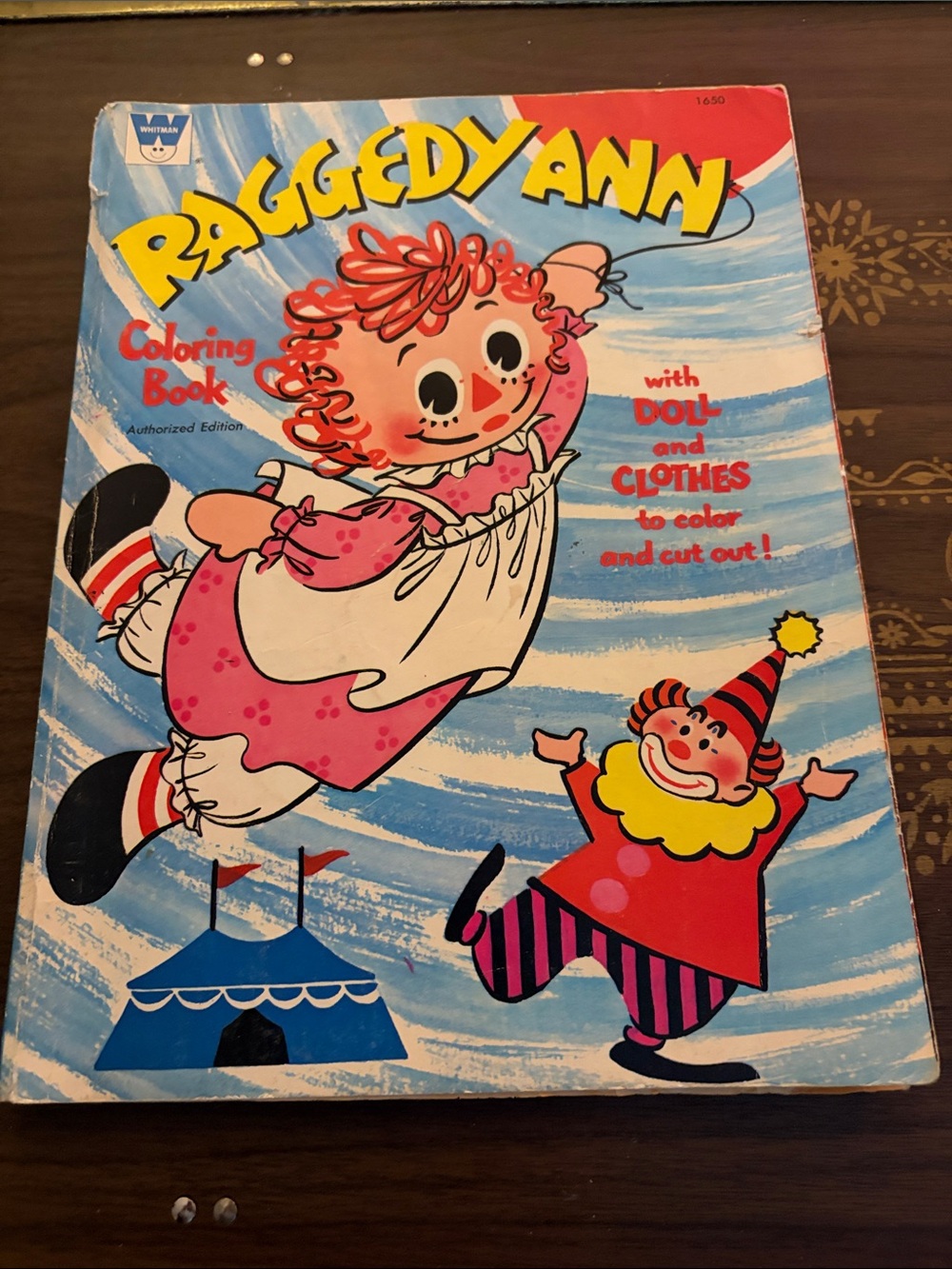 Vintage 1971 Whitman Raggedy Ann Coloring Book & Cutout Doll + Clothes READ Desc